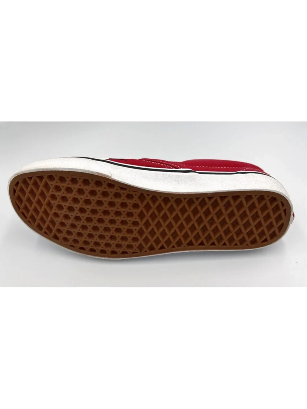 Vans Classic Slip-On Red Black Checkerboard Men 7.5 Women 9